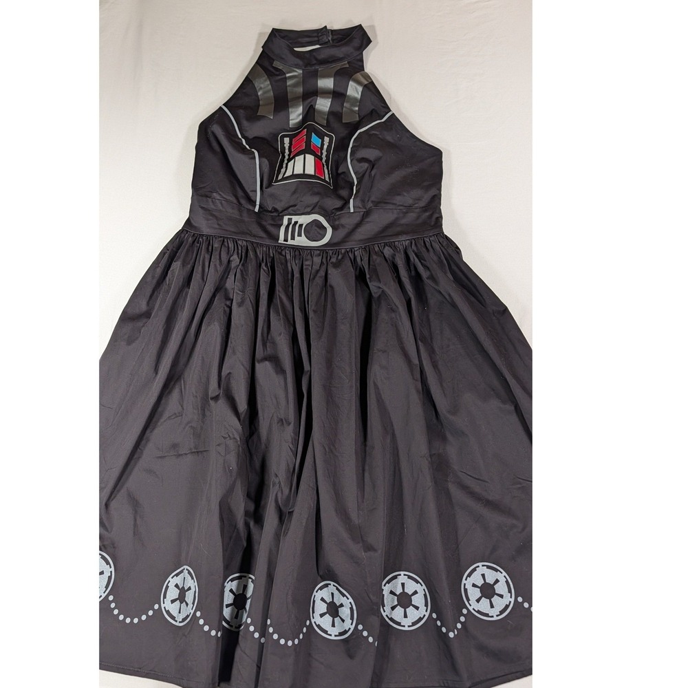 Disney Parks Star Wars Darth Vader Halter Dress The Dress Shop XL Black New - Picture 2 of 8